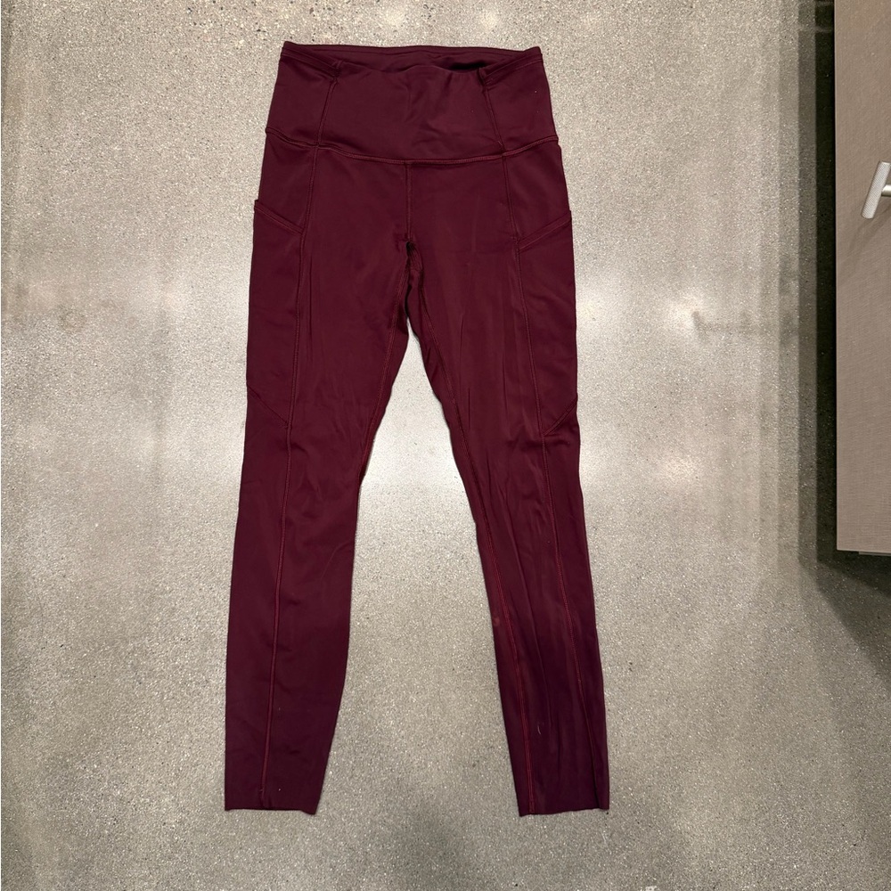 lululemon athletica Burgundy Leggings